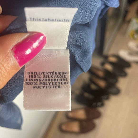 Diane Von Furstenberg Midnight silk Blue Blouse - Picture 3 of 4